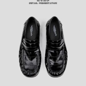 Hanqiao Diary Black Leather Shoe